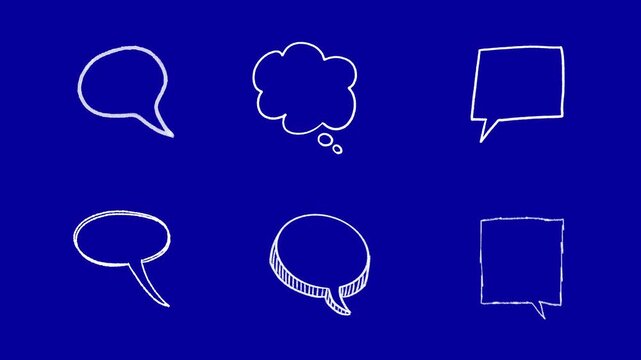 Comic Hand Drawn Constructor Animation Blue Screen | Builder Cartoon Doodle Overlay