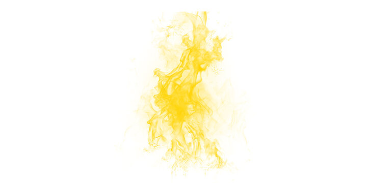 Dynamic yellow fire flames burst with glowing sparks and ethereal smoke trails against a solid black background art idea