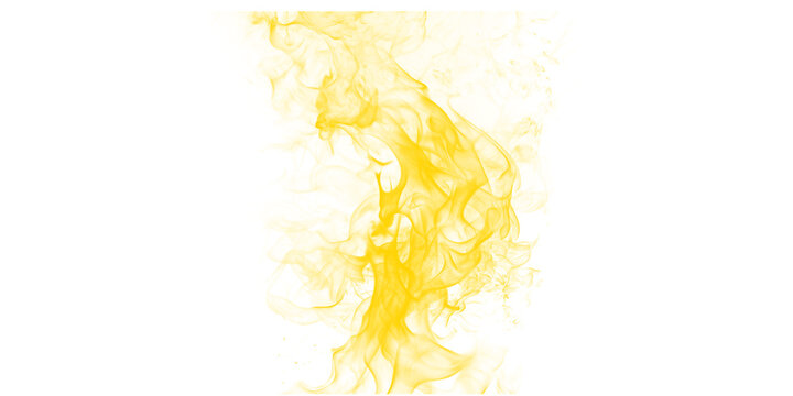 Vibrant yellow smoke abstract background creative golden fire swirls mystical gas vapor and glowing particles dark scene