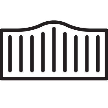 modern headboard icon