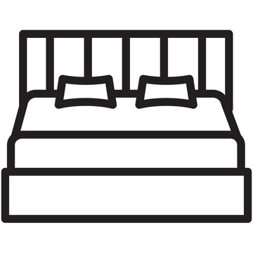 modern bed block icon
