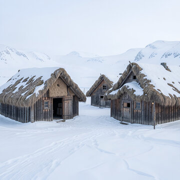 The shelters of the Arctic vary in size and shape but all have once been called home by the Unupiaq.
