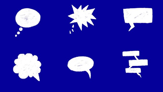 Cartoon Builder Hand Drawn Animation Blue Screen | Comic Doodle Overlay