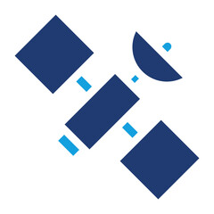 Satellite Blue Color Icon © JOKO