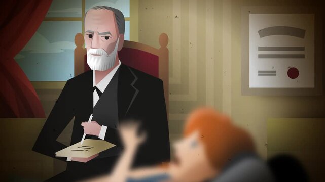 woman on couch in psychoanalysis session