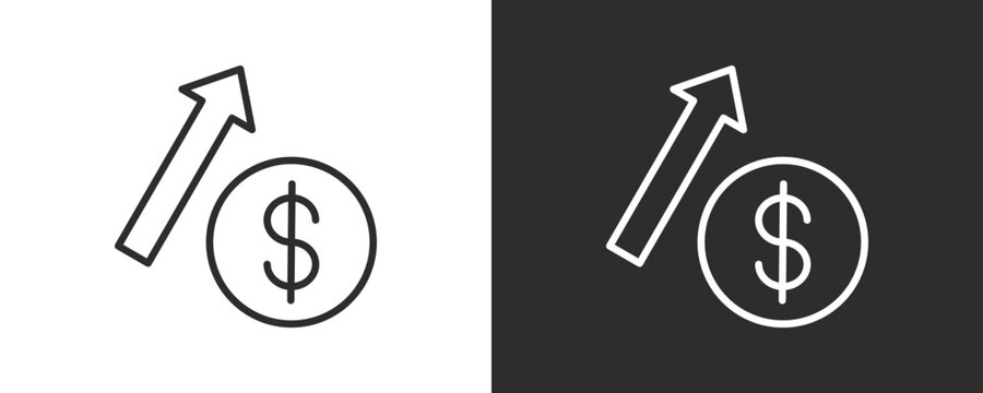 Operating Leverage Icon Set Vector Collection Isolated In Black And White