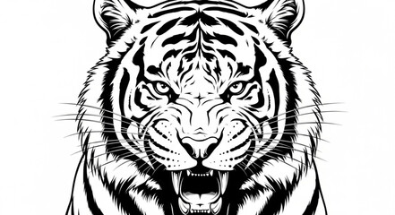 tiger head vector © Pan