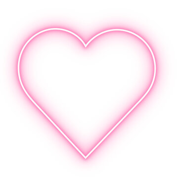 pink layered heart shape png transparent background, abstract heart outline on transparent background, romantic heart design png transparent background