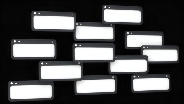 White backgroup of popups