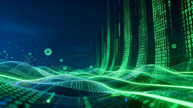 Digital data streams and binary code