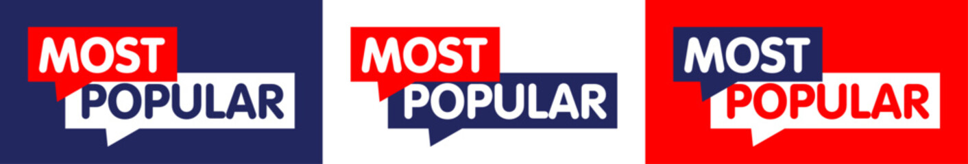 Most popular on speech bubble © Brad Pict