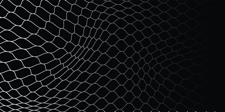 Net texture pattern on white background. Net texture pattern for backdrop and wallpaper. Realistic net pattern with black squares. Geometric background  vector Eps10