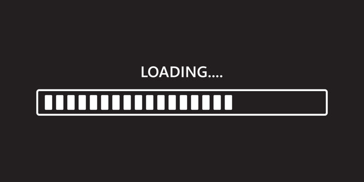 Loading icons. loading bar progress icon. 