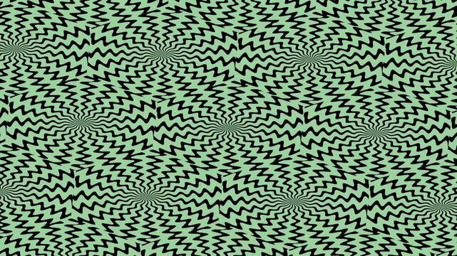 Soft green optical pattern subtle hypnotic swirl seamless abstract video background smooth calming gradient flow rotating loop modern digital texture elegant minimal fluid wave tranquil design motion 