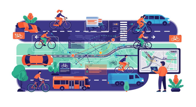 Urban Mobility and Smart City Transportation Network.
