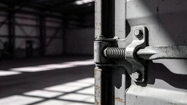 Shipping container steel hinge