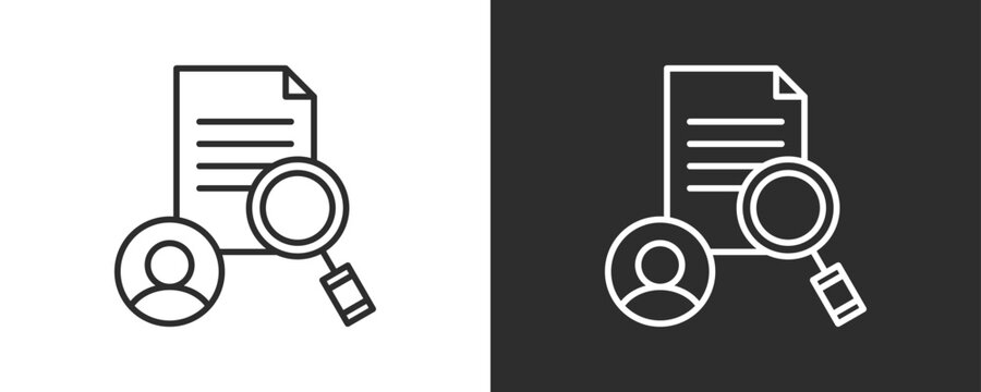 Internal Audit Icon Set Vector Collection Isolated In Black And White