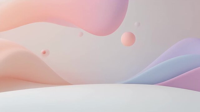 Minimal White with Subtle Pastel UI Accents Drifting in the Background &ndash; Clean Design-Studio Abstract Visual Aesthetic