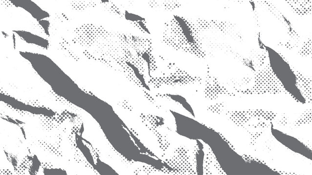 White wrinkled paper backdrop with ripped edges aged grunge collage style and empty space for text