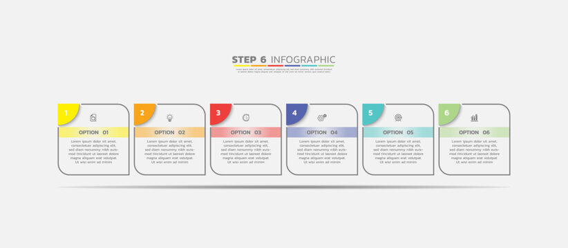 Presentation business abstract background infographic template colorful