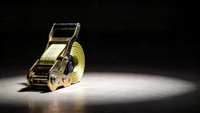 Cargo tie-down ratchet strap