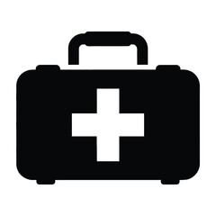 Obraz premium Medical first aid kit icon symbol
