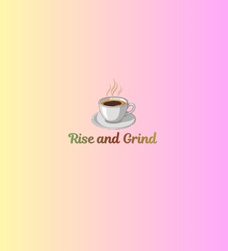 vector illustration of a coffee cup for t-shirt printing desgin
