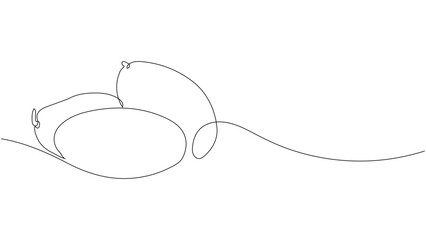 Obraz premium Minimalist Continuous One-Line Drawing of Two Whole Mangoes and one Mango Half. Summer fruit vector line art. 