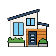 Obraz premium vector illustration of a house