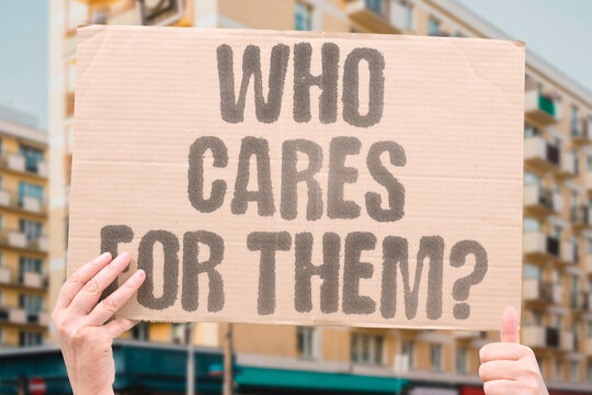 "Who Cares For Them?" Aging populations strain family networks and expose care infrastructure gaps. AGING. CARE. FAMILY. INFRA. GAP.
