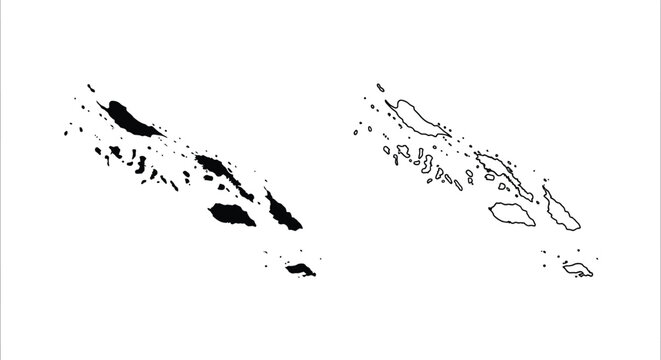 A stark black and white depiction showcases the geographical outline of the fiji islands archipelago high quality professional