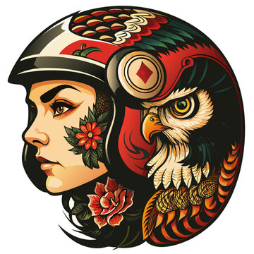 gufo col casco da motociclista 05