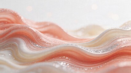 Obraz premium Wavy liquid texture with glitter