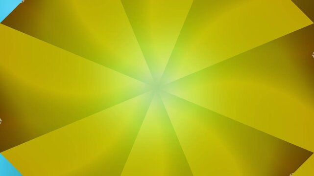 Vibrant yellow abstract design with green center shines brightly