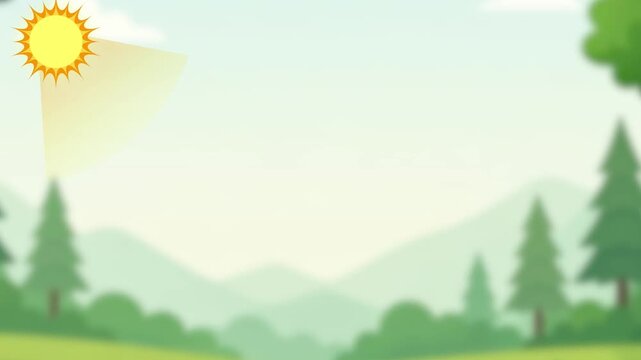 Educational Animation Food Chain Showing Energy Flow From Sun To Plants Goat Fox And Decomposers Explaining Ecosystem Balance