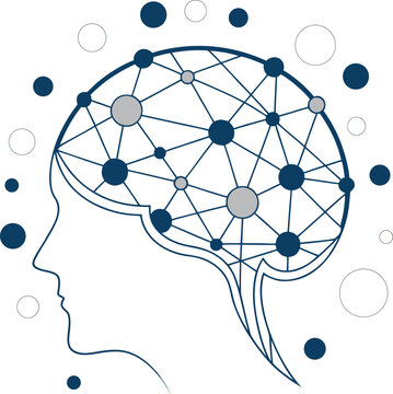 Brain, neural network, mind, connections, blue