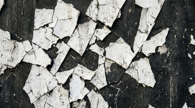 Cracked peeling white paint surface texture