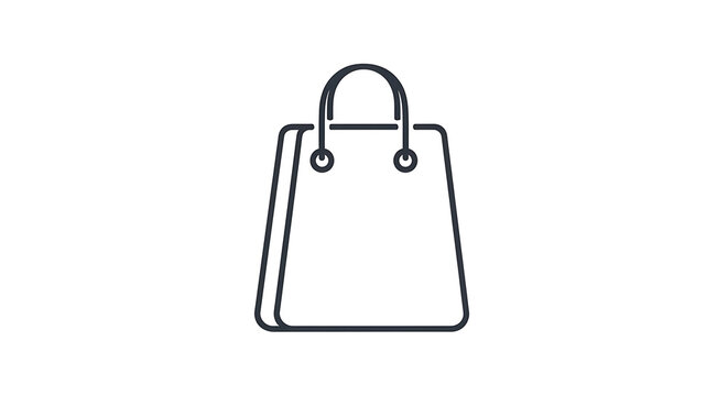 Minimalist black leather handbag with handle, flat lay purse