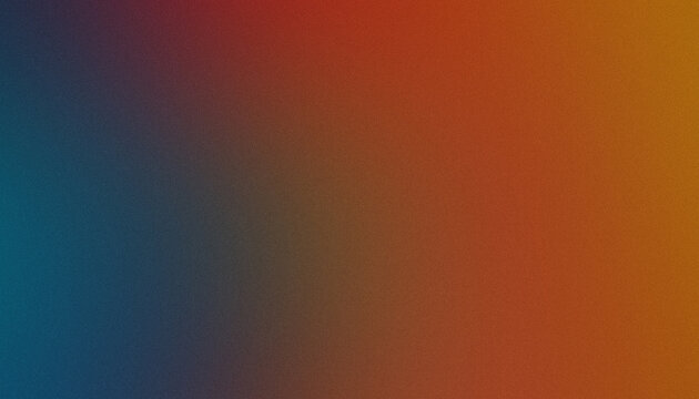 Deep Teal Orange Grainy Gradient Background