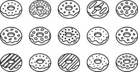 Fototapeta premium set of easter eggs vector design on transparent background.
