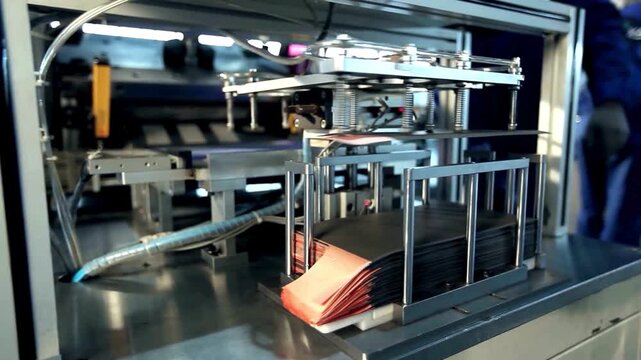 Automated Packaging Machine in Operation.