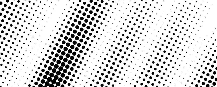 Halftone dotted abstract background. Grain gradient texture background with dots. Noise Stipple pointillism pattern. Sand, grain, grunge stipple effect. Abstract texture, vector illustration. modern