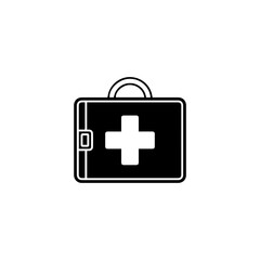 Fototapeta premium First Aid Kit Icon - Medical Emergency Care Symbol