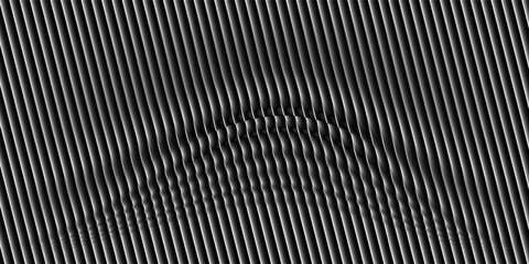 A striking monochrome abstract image with vertical lines forming a dynamic pattern in black and white, offering a bold visual impact © Yanto