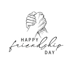 Happy Friendship Day greeting card. © Rexyvian