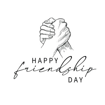 Happy Friendship Day greeting card.