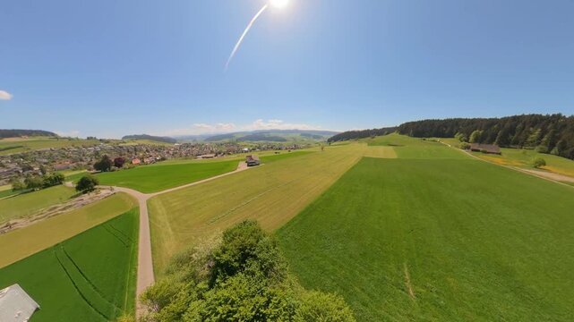 Mobilfunkantenne im Emmental, Mai 2026, Luftaufnahme