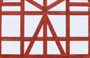 pattern of half timbered house wall as historic medieval background © travelview