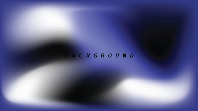 Abstract blue and black mesh gradient background with smooth fluid waves and soft blurred texture for digital technology presentation and creative multimedia web design