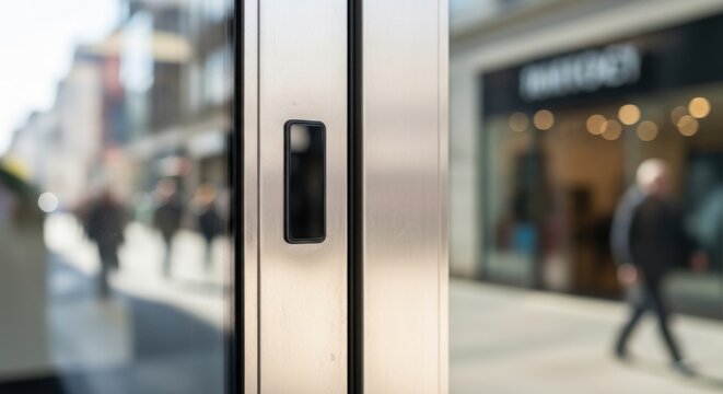 Integrated proximity sensor embedded within a modern door frame for automated access and security systems